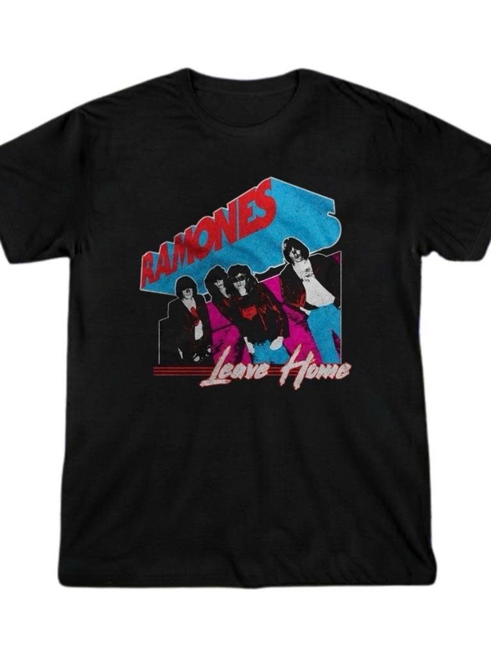 Gildan Black Ramones Graphic Tee Leave Home